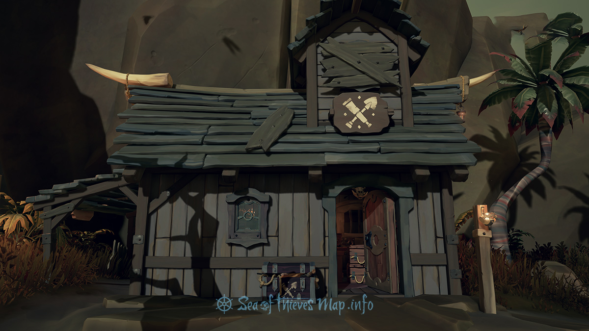 Sea Of Thieves Map - Dagger Tooth Outpost - Equipment Shop