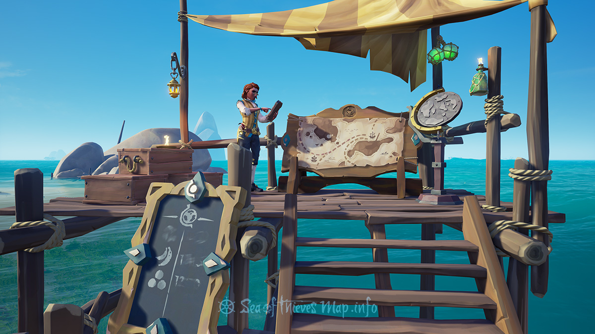 Sea Of Thieves Map - Sanctuary Outpost - Merchant Alliance Shopkeeper