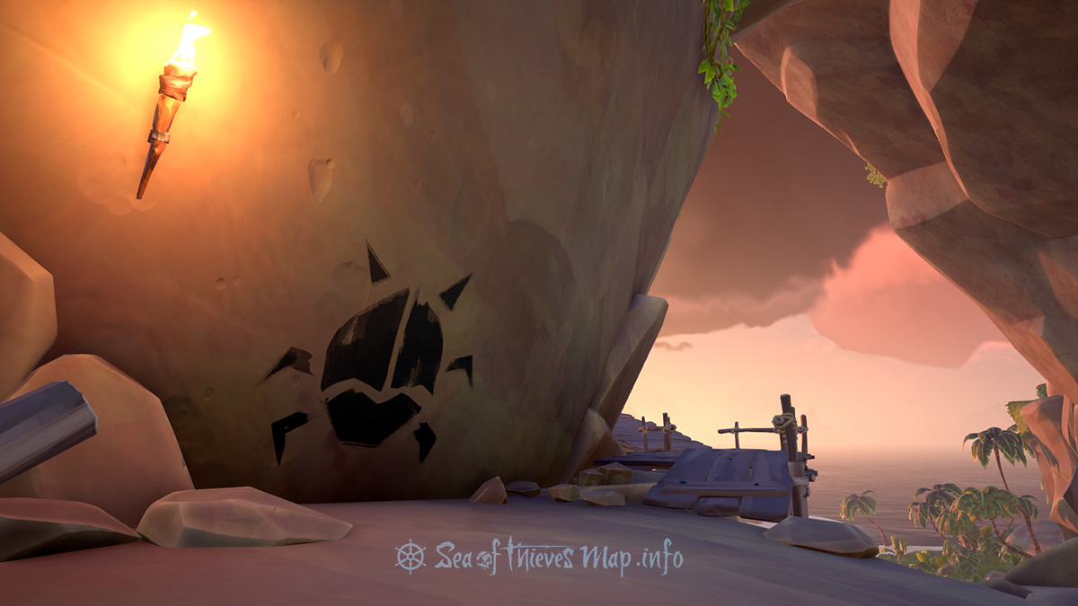 Sea Of Thieves Map - Find the beetle on the inner pathway no turning back, when this is done then read this map - Riddle Step