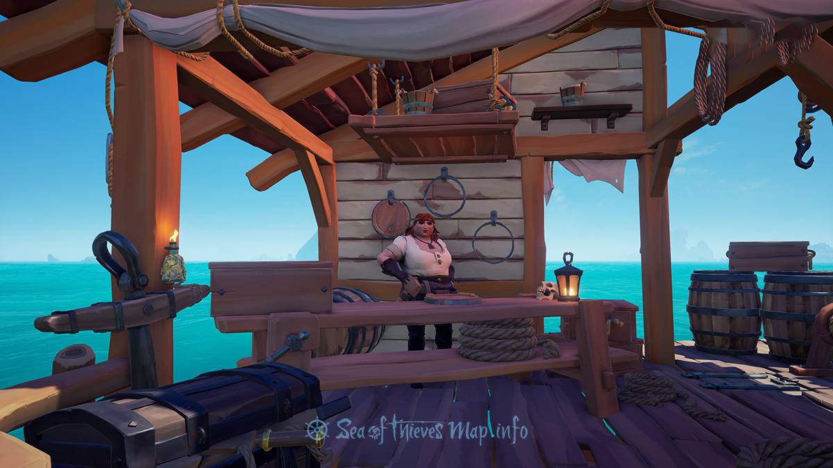 Sea Of Thieves Map - Golden Sands Outpost - Shipwright