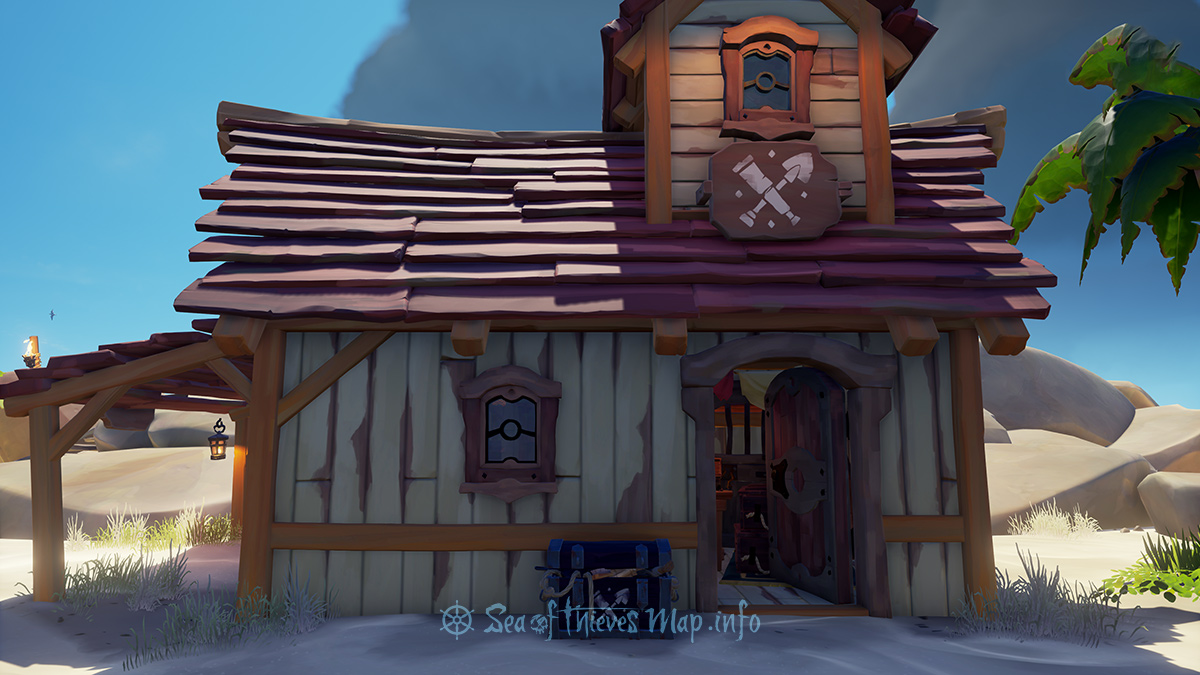 Sea Of Thieves Map - Golden Sands Outpost - Equipment Shop