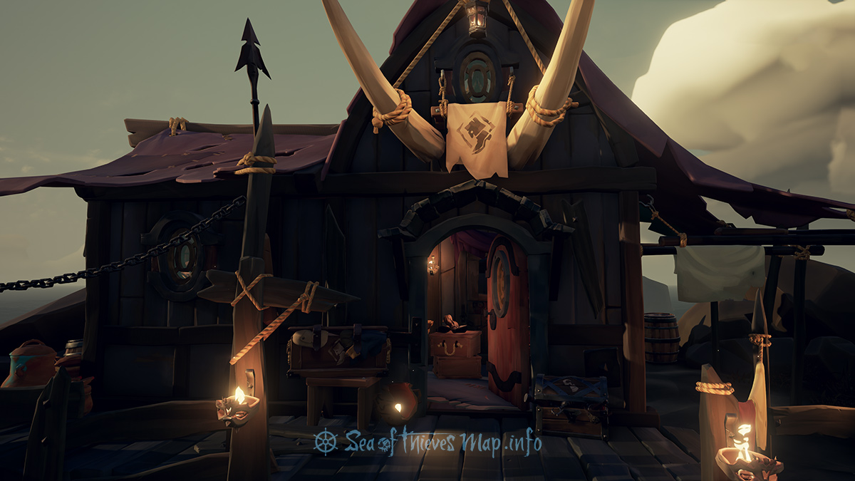 Sea Of Thieves Map - Galleon's Grave Outpost - Clothing Shop