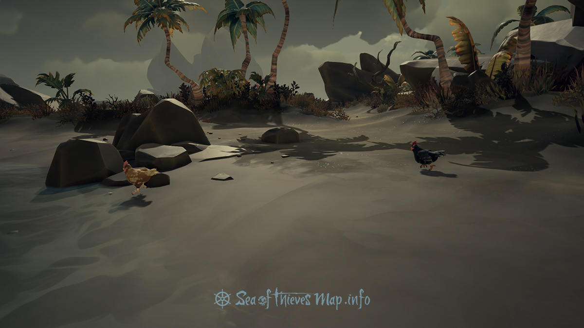 Sea Of Thieves Map - Chicken Isle - Chickens